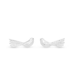 STG MEMENTO PIWAKAWAKA (FANTAIL) STUD EARRINGS INCLUDES GIFT BOX