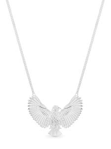 Silver Pendants / Necklaces: STG MEMENTO KEA PENDANT WITH STG DIAMOND CUT CUR CHAIN 45CM INCLUDES GIFT BOX