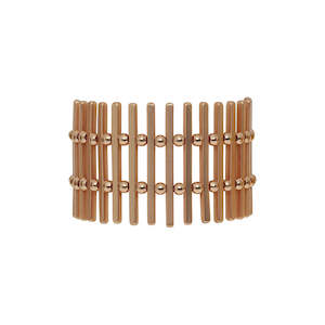 Dansk Tamara Bar Stretch Gold Colour Ion Plt Bracelet