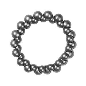 Dansk Burst Stretch Hematite Colour Ion Plt Bracelet