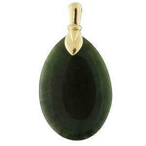 Pounamu: Stg Silver Greenstone Pendant