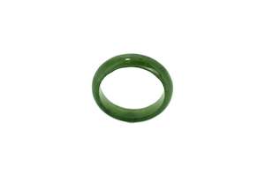 Pounamu: NZ GREENSTONE JADE RING 4MM