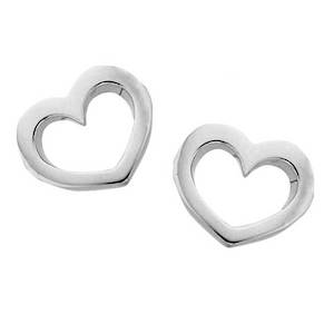 Karen Walker Jewellery: Karen Walker Stg Silver Mini Heart Stud Earrings
