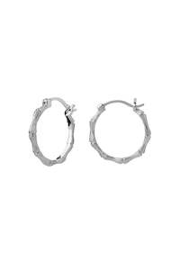 Karen Walker Jewellery: Karen Walker stg silver BAMBOO HOOPS