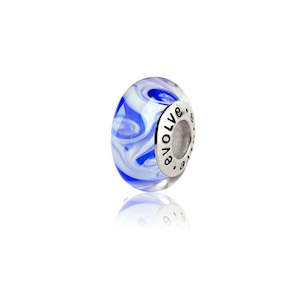 Evolve Charms Murano Glass: Evolve Charms Murano Glass Pacific Ocean GK70