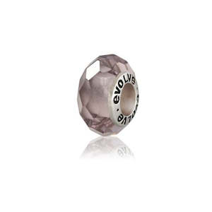 Evolve Charms Murano Glass: Evolve Charms Murano Glass Twilight Quartz GK48