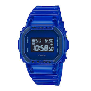 G Shock Watches: Casio Men's G-Shock Digital Sport Watch See-through Blue