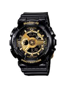 Baby G Watches: Casio Baby G BLACK GOLD DIGITAL ANALOGUE WATCH