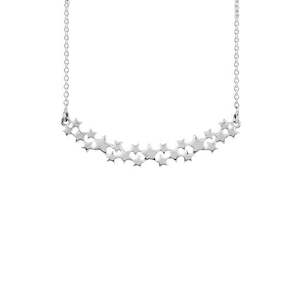 Evolve Necklaces: Evolve Necklaces SHINNING STARS NECKLACE (GUIDANCE)- SILVER 3N40020