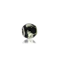 Evolve Charms Enamel - COW ( HARDWORKING) ENAMEL & SILVER