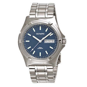 Olympic Mens Watches: Olympic Mens Workwatch Blue 12 Fig B/let 100M Swiss Movt