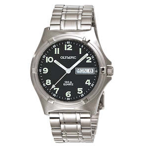 Olympic Mens Watches: Olympic Mens Watch Black 12 Figure, B/let, 100M Swiss Movt