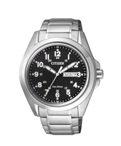 Citizen Gents Watches: CITIZEN GENTS ECO-DRIVE BRLT SSWP WR100M