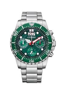 CITIZEN GENTS WATCH Quartz Stainless Steel Bracelet, Push Button Buckle