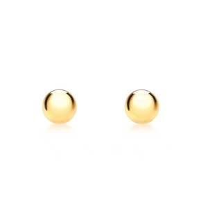9CT Y/G HOLLOW BALL STUDS 3MM
