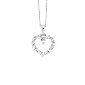STG 11MM OPEN HEART PENDANT