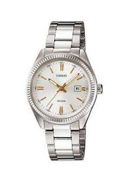 CASIO LADIES ANALOGUE SILVER AND GOLD TONE