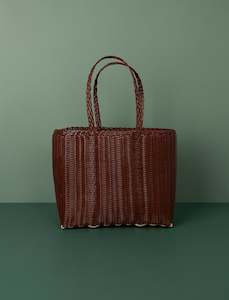 Palorosa: Flat Weave Tote // Chocolate