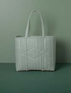 Palorosa: Basket Weave Tote // Eucalyptus