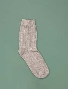 Winter: Women's Cashmere Blend Crew Socks // Light Grey