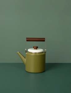 For The Bach: Enamel 2-Tone Kettle // Olive Drab