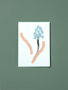 Christmas Decorations Gift Wrapping: Grape Hyacinthe Greeting Card