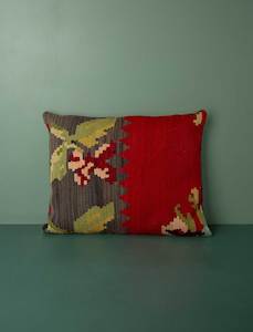 Vintage Turkish Kilim Cushion 40x50 // Two