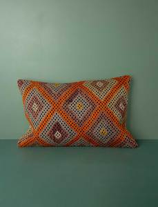Vintage Turkish Kilim Cushion Rectangle // Two