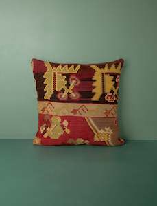 Bedroom: Vintage Kilim Cushion 50cm // Two