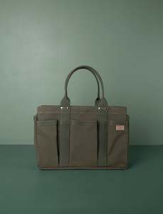 Multi Pocket Tote Bag // Green
