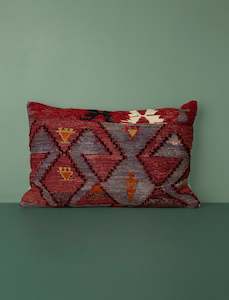 Vintage Turkish Kilim Cushion Rectangle // Four