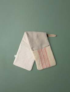 Wedding Gifts: Grain Sack Oven Gloves // Red Stripe