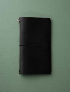 For Self Care: Leather Notebook // Black