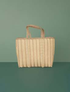 Palorosa: Stripes Tote // Sand & Cream
