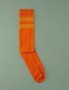 Tube Socks // Orange & Brown