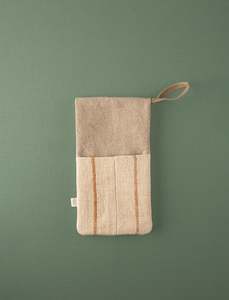 Everyday: Grain Sack Oven Gloves // Camel Stripe
