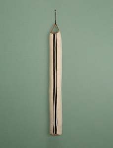 Under 100: Grain Sack Draught Excluder // Black Stripe