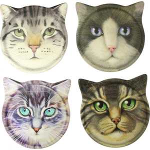 Cat Face Drink Coasters