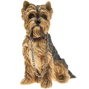 Figurines And Ornaments: Yorkshire Terrier Walkies? Dog Figurine Collectible - The Leonardo Collection