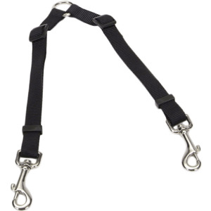 Coastal Nylon Adjustable Lead Coupler - Black