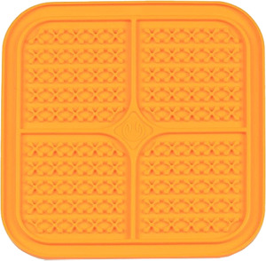 Dog Bowls And Feeding: Boredom Busters Licking Mat Indulge Orange XL