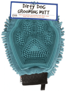 DGS Dirty Dog Grooming Mitt - Pacific Blue