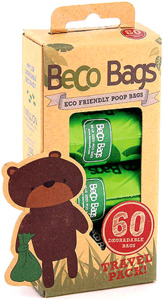 Dog Clean Up And Toilet: Beco Eco-Friendly Dog Poop Bags - 60 bags
