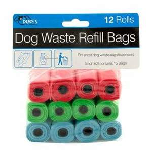 Dog Clean Up And Toilet: Dukes Dog Poop Bags - 180 bags