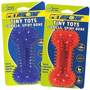 Dog Toys And Chews: Petsport Tiny Tots Gorilla Spiky Dog Bone