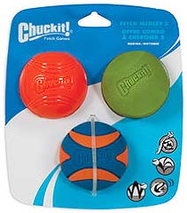 Dog Toys And Chews: Chuckit Fetch Medley 2 Dog Toy - Medium 3 Pack