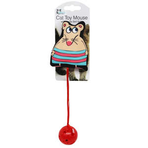 Stuffed Mouse with Ball Cat Toy