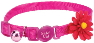 Coastal Safe Cat Embellished Fashion Collar - Pink