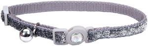 Coastal Safe Cat Fashion Breakaway Cat Collar - Silver Glitter