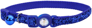 Coastal Safe Cat Fashion Breakaway Cat Collar - Blue Glitter